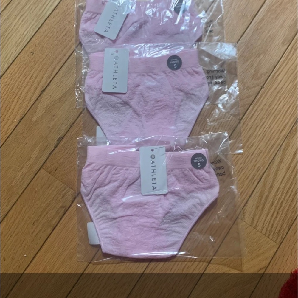 - Athleta natura thong. small. 5 pair. Pink …